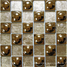 Glass Mix Metal Mosaic Tile (SM242)